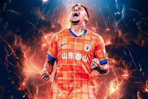 克雷桑社媒曬個人海報，預(yù)熱今天下午泰山主場迎戰(zhàn)津門虎的比賽