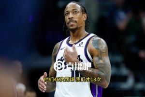 德羅贊吐槽：湖人46次罰球太瘋狂了！我們才18次！很多還是向裁判乞求來的